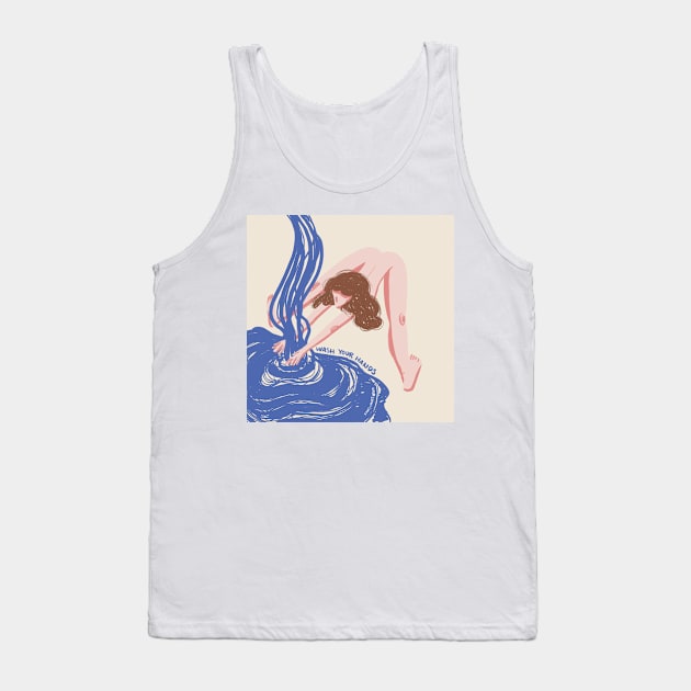 Wash Your Hands Tank Top by samsum.art